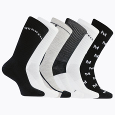 merrell socks MEA33694C6B2 BKAST RECYCLED CUSHION CREW (6 packs) black assorted