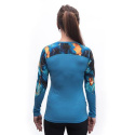 SENSOR MERINO IMPRESS women's long-sleeve shirtsleeve blue/universe size