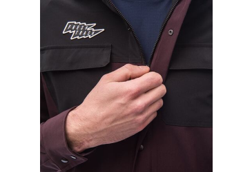 FT MEN'S RIDER LONG SLEEVE SHIRT WINE RED/BLACK Size: