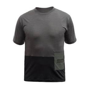 FT MEN'S LITE MERINO POCKET JERSEY OLIVE GREEN/BLACK size L