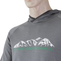 SENSOR MERINO UPPER MOUNTAINS men's hoodie kangaroo grey Size: