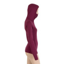 SENSOR MERINO DF women's shirt long.lilla hooded sleeve Size: