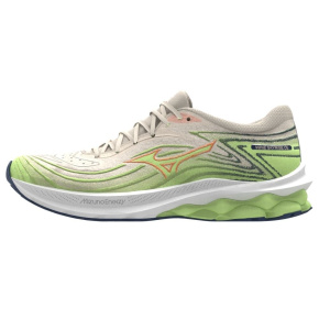 MIZUNO WAVE SKYRISE 5 / Pristine/Vibrant Orange/MIZUNO Neo Lime /