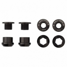 WOLF TOOTH set Chainring Nuts and Bolts black 4pcs