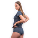 SENSOR MERINO LITE women's T-shirt kr.sleeve mottled blue Size:
