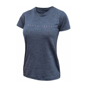 FT WOMEN'S MERINO TENCEL LOGO TEE BLUE size S