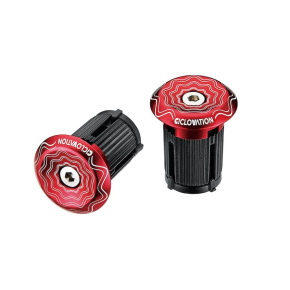 CICLOVATION handlebar end plugs Lock-In Vortex Power Wave red CICLOVATION handlebar end plugs Lock-In Vortex Power Wave red