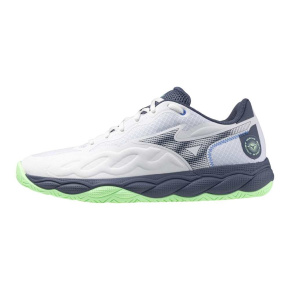 MIZUNO WAVE ENFORCE COURT AC(U) / White/Vintage Indigo/Neo Mint MIZUNO WAVE ENFORCE COURT AC(U) / White/Vintage Indigo/Neo Mint