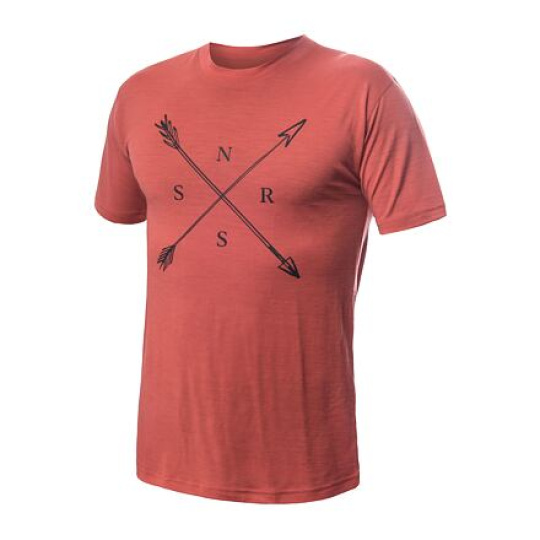 SENSOR MERINO ACTIVE SNSR men's T-shirt kr.terracotta sleeve Size: