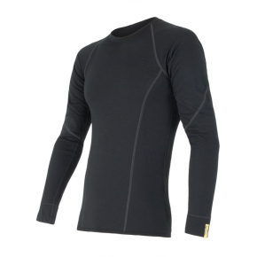 SENSOR MERINO ACTIVE men's shirt long.sleeve black Size: SENSOR MERINO ACTIVE men's shirt long.sleeve black Size: