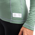 SENSOR MERINO DF women's long-sleeve shirtsleeve zip basil green size