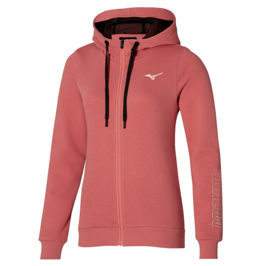 MIZUNO Release Hooded Jacket / Candy Coral/Luminous /
