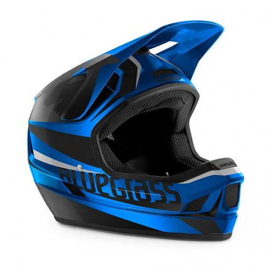BLUEGRASS helmet LEGIT blue/black metallic -58/60