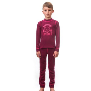 SENSOR DOUBLE FACE SET WILD children's shirt long.sleeve + underpants lilla Size: