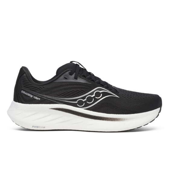 men's shoes Saucony S21000-100 RIDE 18 black/white