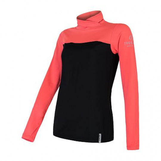SENSOR COOLMAX THERMO ladies sweatshirt black/coral Size: