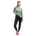SENSOR MERINO CORDURA women's long-sleeve shirt.sleeve basil green size