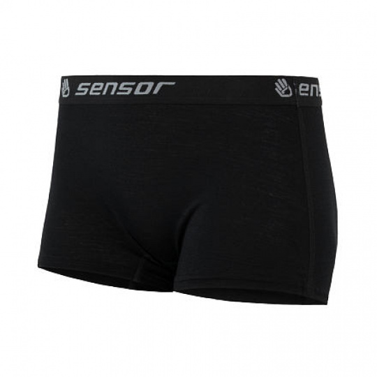 SENSOR MERINO ACTIVE ladies panties with leg black Size: