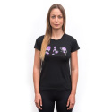 SENSOR MERINO AIR BLOOM women's T-shirt kr.sleeve black Size: