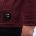 SENSOR MERINO AIR traveller women's long sleeve shirtsleeve port red size