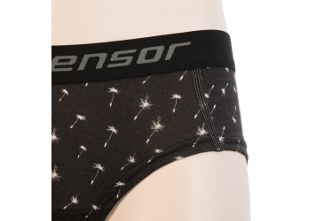 SENSOR MERINO IMPRESS ladies panties black/pattern Size: