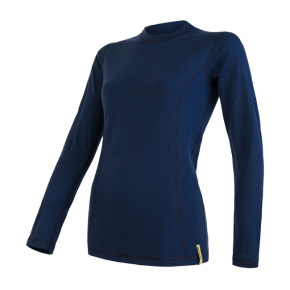 SENSOR MERINO DF women's shirt long.sleeve deep blue Size: