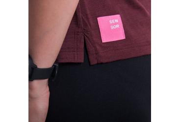 SENSOR MERINO AIR FOX women's sleeveless t-shirt port red Size: