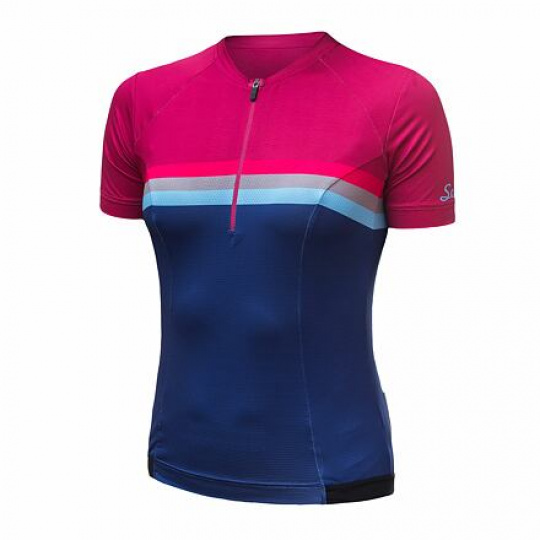 SENSOR CYKLO TOUR women's jersey kr.lilla stripes sleeve Size: