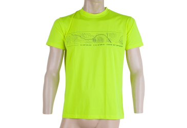 SENSOR COOLMAX FRESH PT GPS men's shirt kr.sleeve reflex yellow Size: