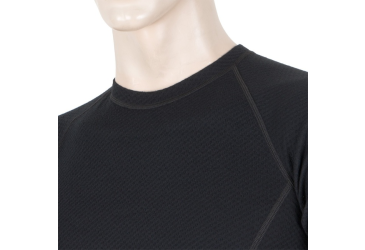 SENSOR MERINO DF men's shirt kr.sleeve black Size: