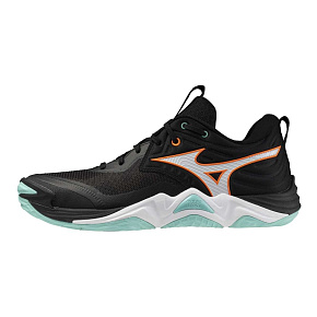 MIZUNO WAVE MOMENTUM ELITE(U) / Black/Tangelo/Ice Green