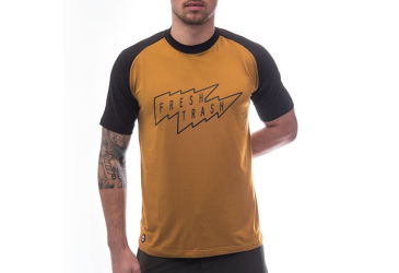 FT MEN'S HORIZON SHORT SLEEVE TEE GOLDEN/BLACK Size: