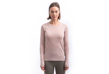 SENSOR MERINO CORDURA women's long-sleeve shirt.sleeve dusty pink size