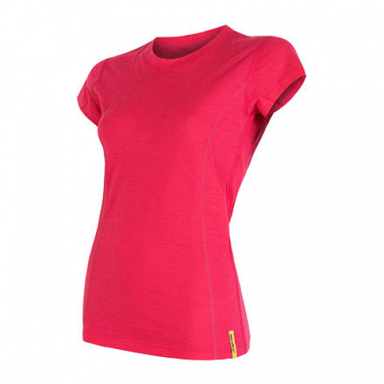 SENSOR MERINO ACTIVE women's T-shirt kr.magenta sleeve Size:
