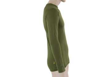 SENSOR MERINO ACTIVE men's shirt long.sleeve safari green Size:
