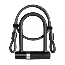AXA lock Newton UL Mini 150/14 + cable 100/8 key black