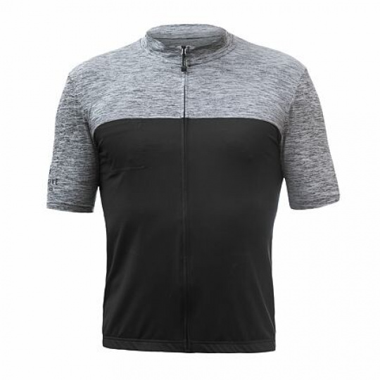 SENSOR CYKLO MOTION men's jersey kr.sleeve full zip black/grey Size:
