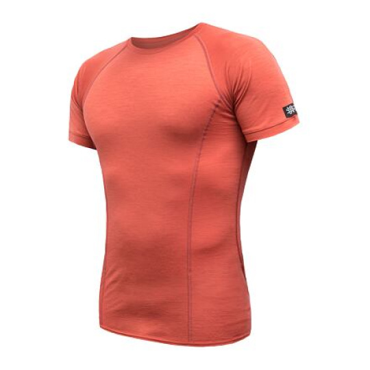 SENSOR MERINO ACTIVE men's T-shirt kr.terracotta sleeve Size: