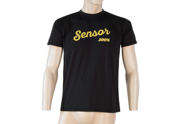 SENSOR COOLMAX FRESH PT LOGO men's shirt kr.sleeve black Size: