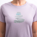 SENSOR MERINO BLEND STONE women's short-sleeve shirt.sleeve mystic violet size