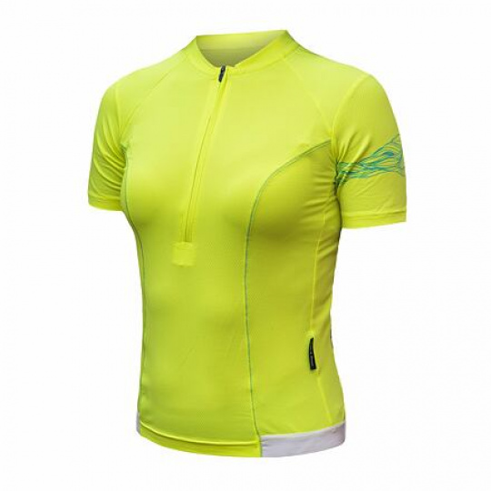 SENSOR COOLMAX ENTRY women's jersey kr.neon yellow sleeve Size: