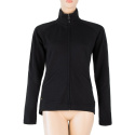 SENSOR MERINO UPPER women's sweatshirt full zip black Size: