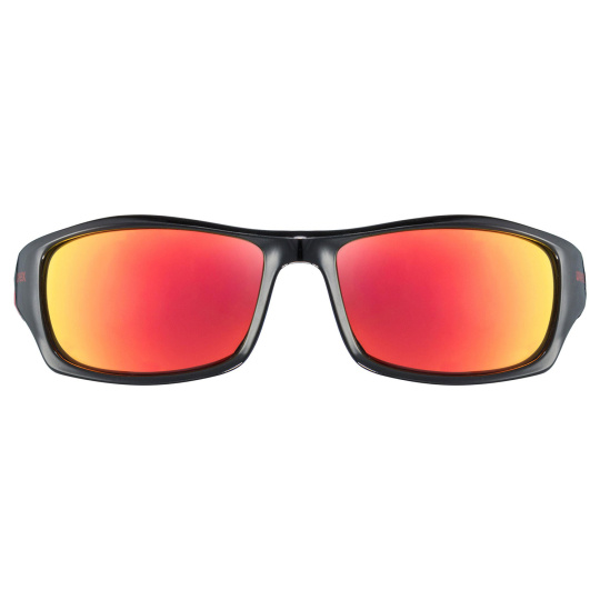 UVEX SPORTSTYLE 211 BLACK RED/MIRROR RED SUNGLASSES (S5306132213)