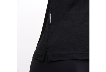 SENSOR MERINO AIR BLOOM women's T-shirt kr.sleeve black Size: