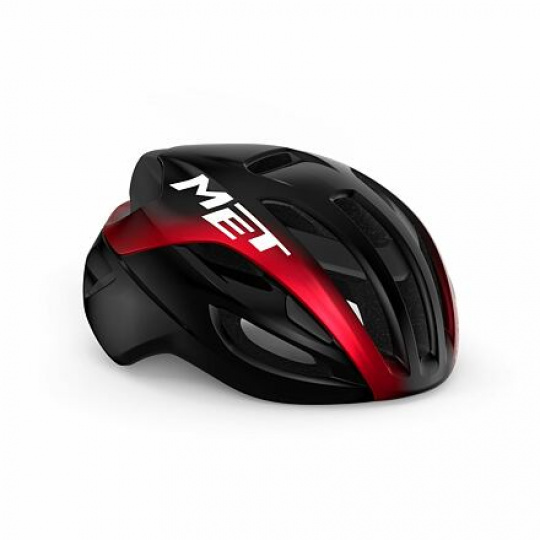 MET helmet RIVALE MIPS black/red metallic -52/56