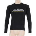 SENSOR MERINO DF ADVENTURE men's shirt long.sleeve black Size: