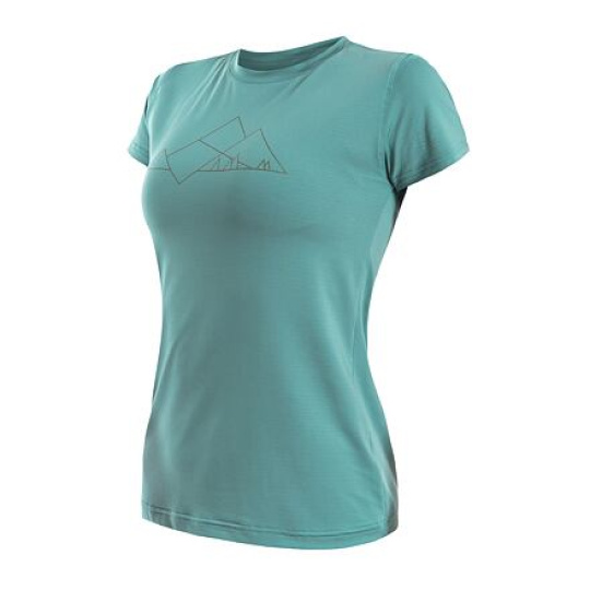 SENSOR COOLMAX TECH MOUNTAINS women's T-shirt kr.sleeve mint Size: