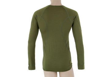 SENSOR MERINO ACTIVE men's shirt long.sleeve safari green Size: