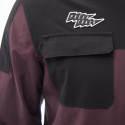 FT MEN'S RIDER LONG SLEEVE SHIRT WINE RED/BLACK Size: