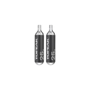 TOPEAK CO2 Cartridge 25g 2pcs with Sleeve TOPEAK CO2 Cartridge 25g 2pcs with Sleeve